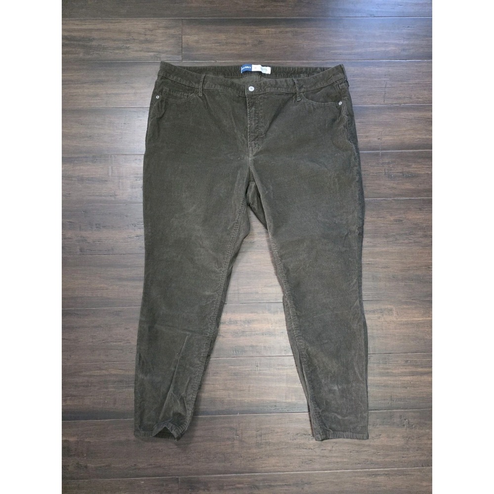Old Navy Corduroy Pants Plus Size 24 Brown Rockstar Super Skinny High Rise‎